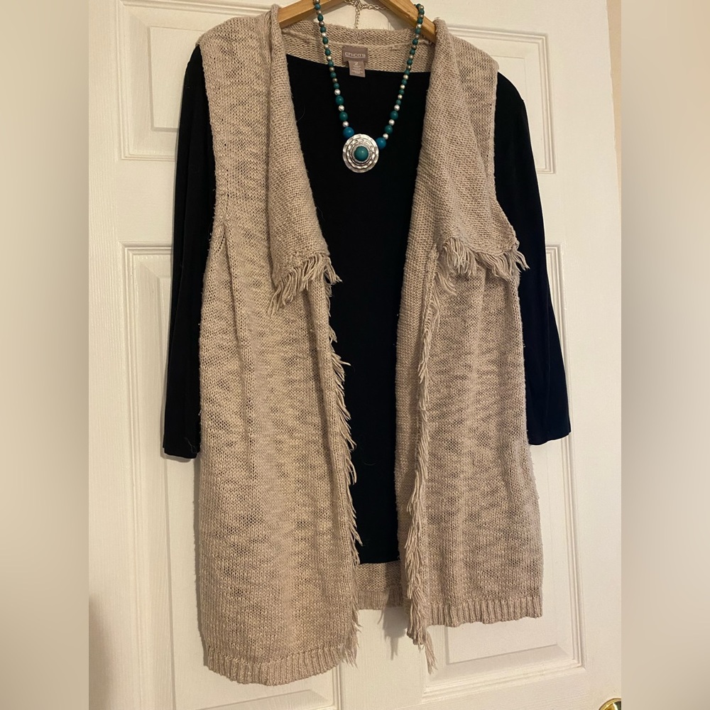 Chicos sweater vest sz 2